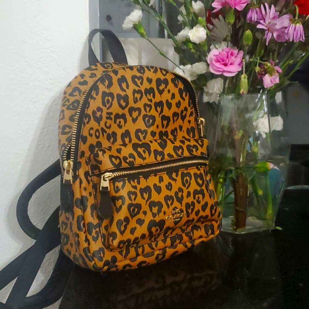 Coach Cheetah Print Mini Backpack